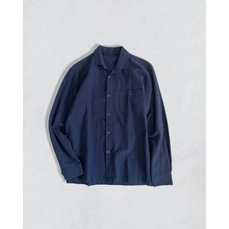 Navy Linen Shirt